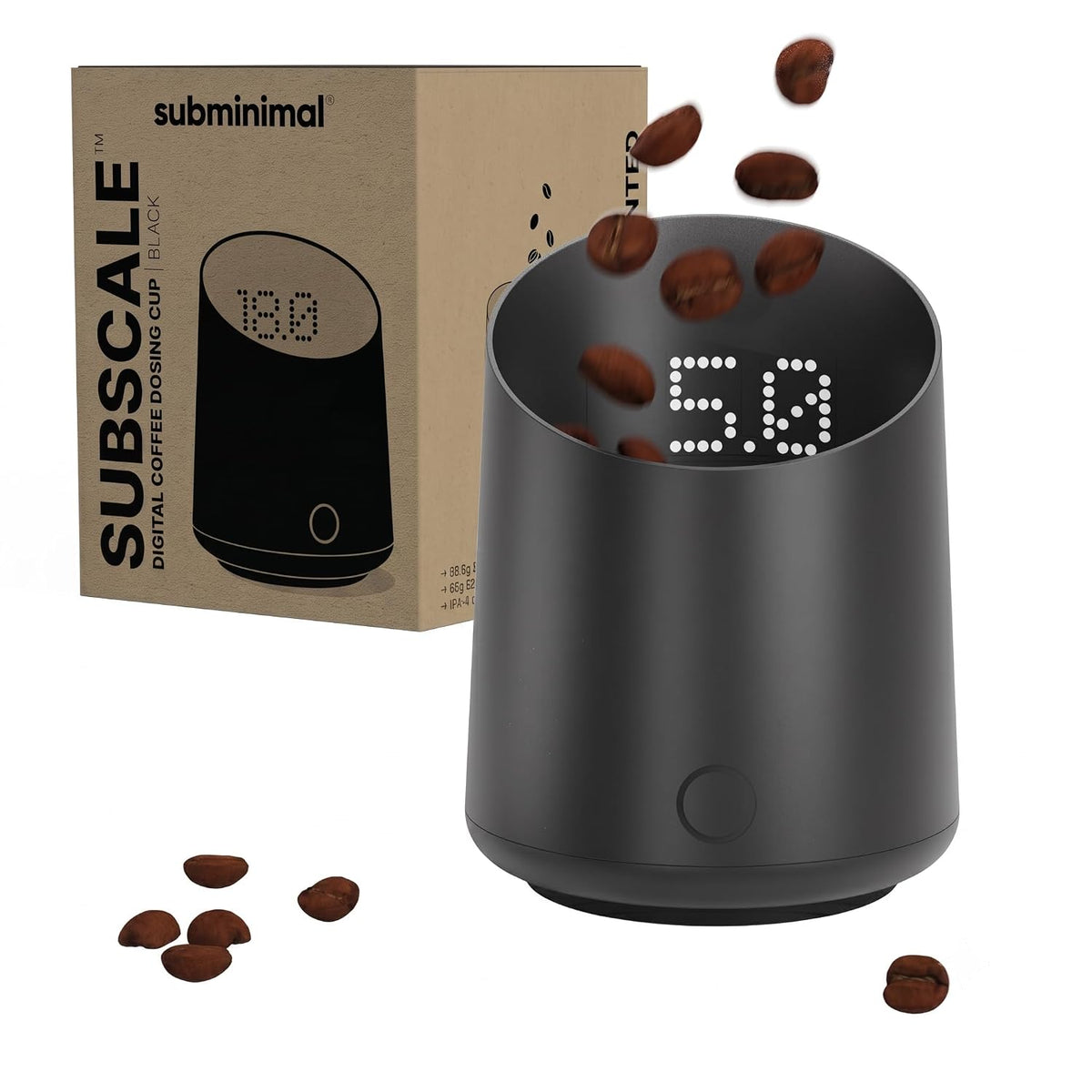 SUBMINIMAL SUBSCALE DIGITAL DOSING CUP & COFFEE SCALE (BLACK)