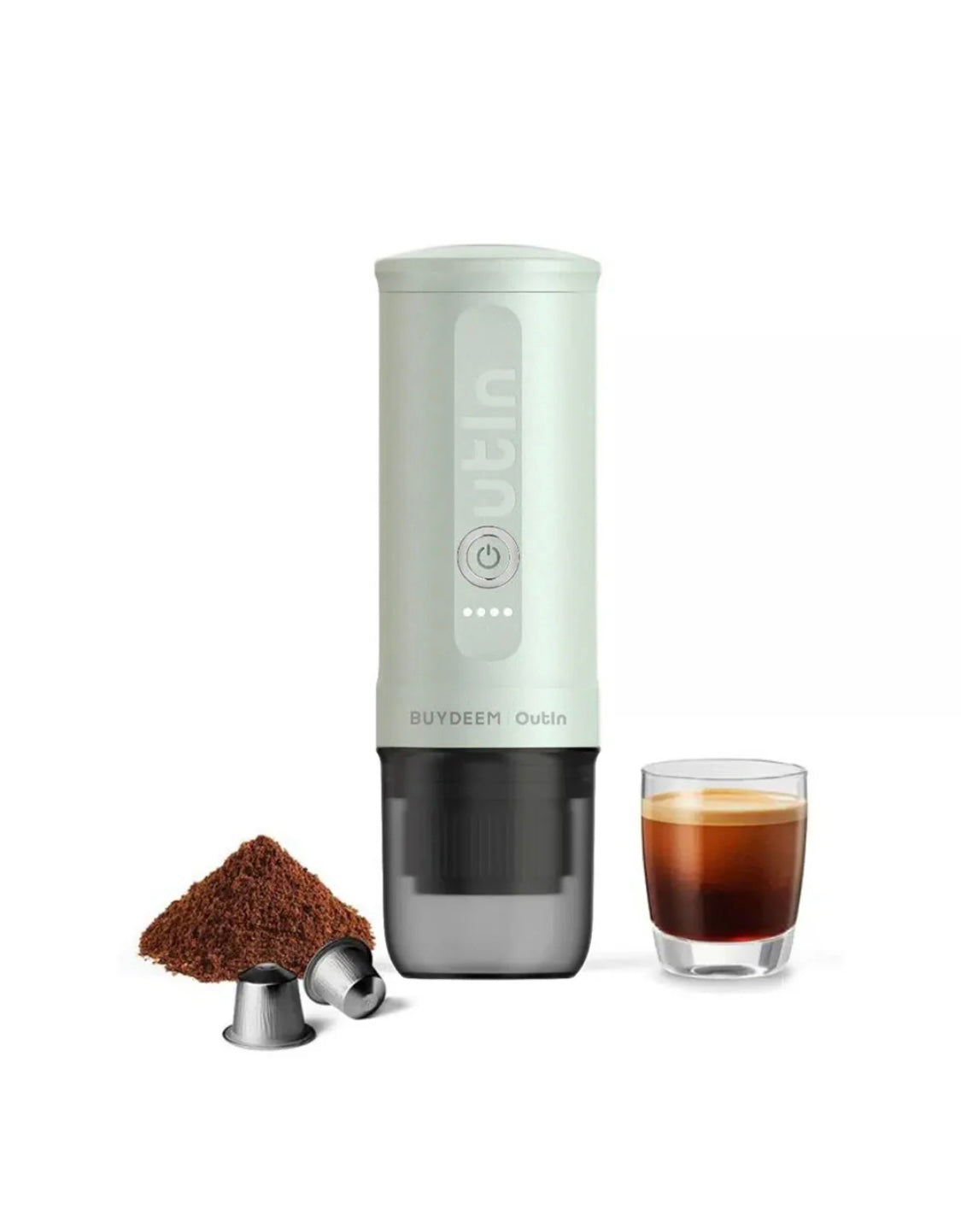 OutIn Nano Portable Espresso Machine (Cozy Greenish)