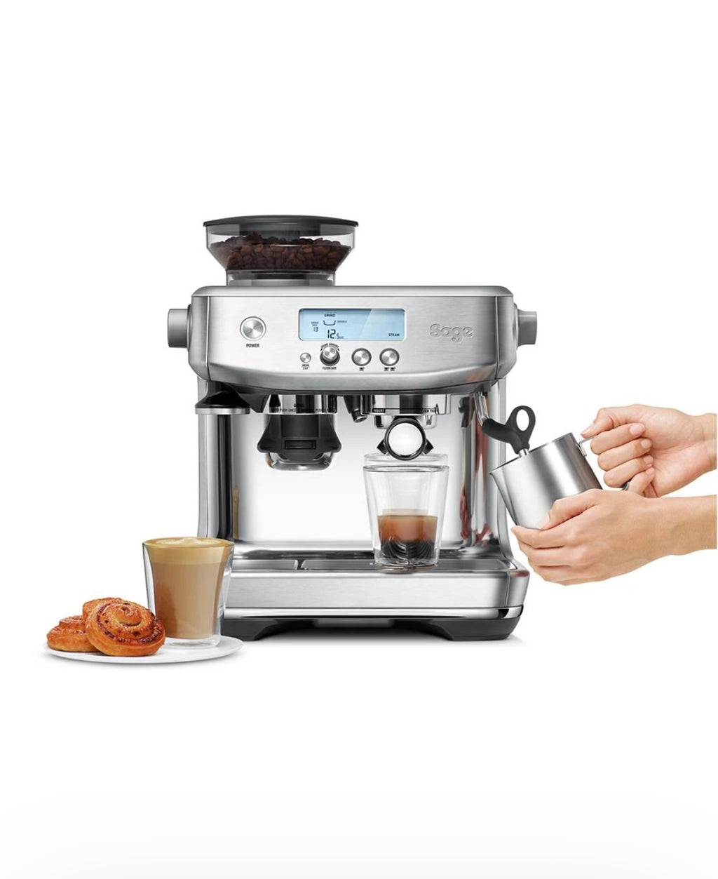 Sage The Barista Pro Espresso Machine Stainless Steel